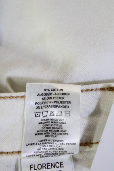 DL1961 Womens Ankle Jeggings White High Rise Size 29