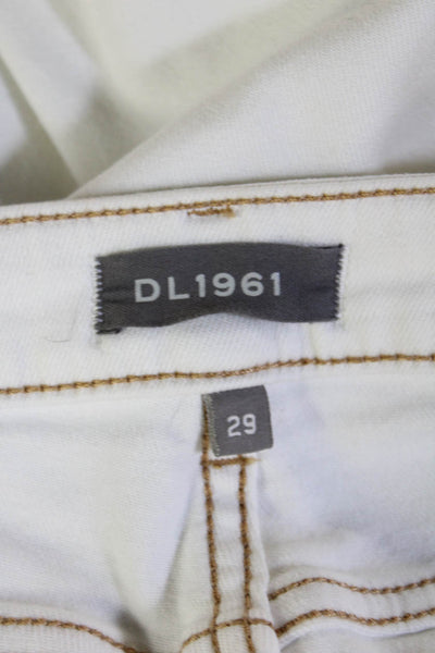 DL1961 Womens Ankle Jeggings White High Rise Size 29
