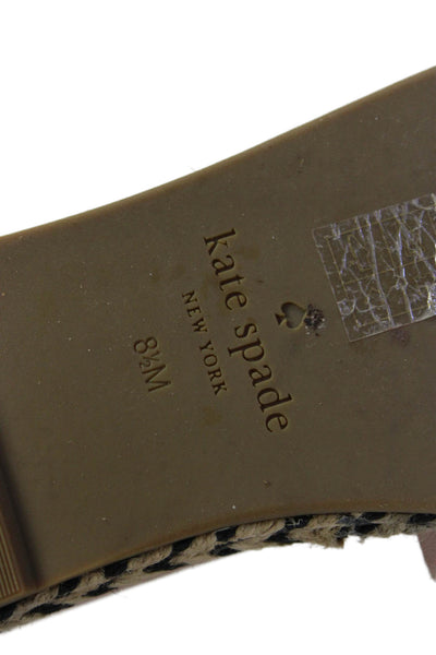 Kate Spade New York Womens Ruffle Detail Espadrille Platform Shoes Pink Sz 8.5M