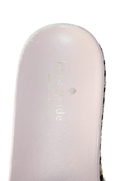 Kate Spade New York Womens Ruffle Detail Espadrille Platform Shoes Pink Sz 8.5M