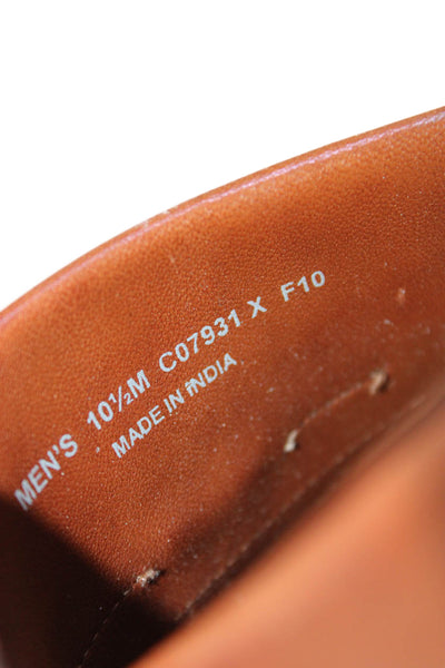 Cole Haan Mens Leather Tassel Detail Slip On Loafers Shoes Brown Size 10.5M