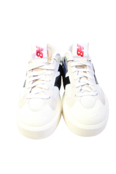 New Balance Mens Suede Moonbeam Low Top Sneakers White Black Size 6.5
