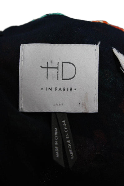 HD In Paris Women Shift Floral Knee Length Dress Zip Size XS