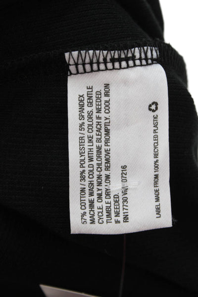 Hatch Women Sweater Dress Maternity Black Square Neck 3/4 Sleeve Size M