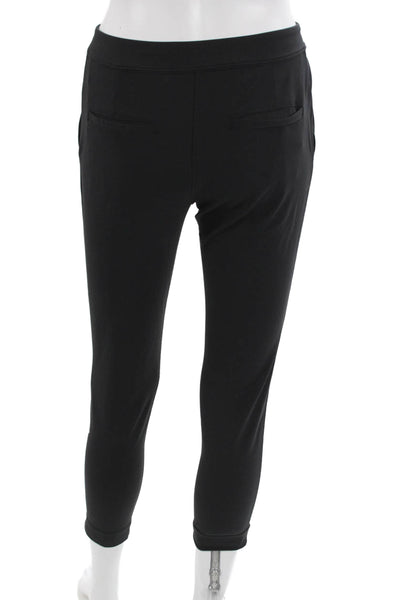 Lululemon Women Ankle Jogger Pants Black Drawstring Polyester Size 4