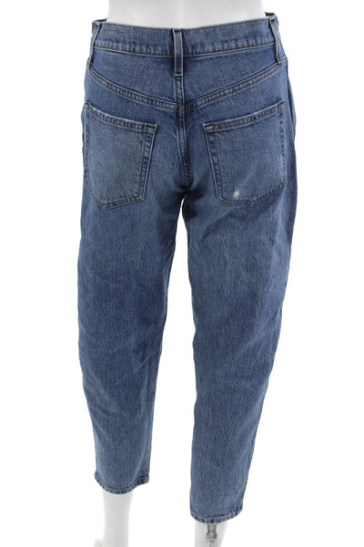 AYR Womens Blue Cropped Ankle High Rise Jeans Size 24