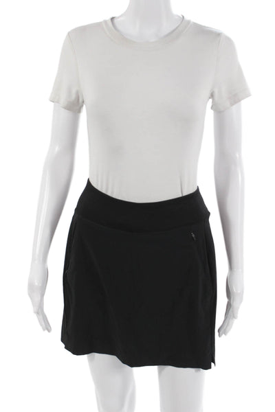Athleta Women Black Mini Skort Size 0