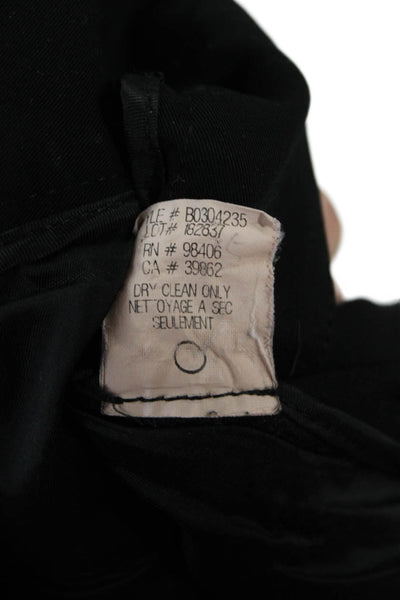 Theory Unisex Ankle Cropped Dress Pants Black Rayon Blend Size 10
