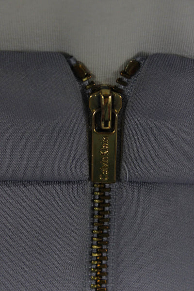 Calvin Klein Womens A-Line Pleated Gray Knee Length Skirt Size 12