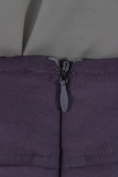 Calvin Klein Womens Purple A-Line Skater Skirt 70% Triacetate Size 8