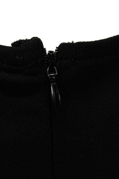Grace Karin Womens Wrap Dress Black V Neck Tie Short Sleeve Size M