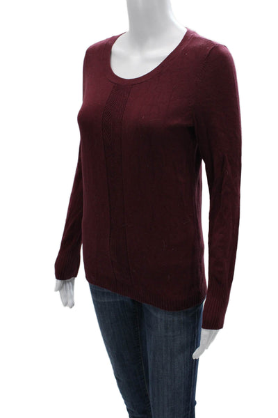 Talbots Unisex Pullover Sweater Red Long Sleeve Round Neck Size XS