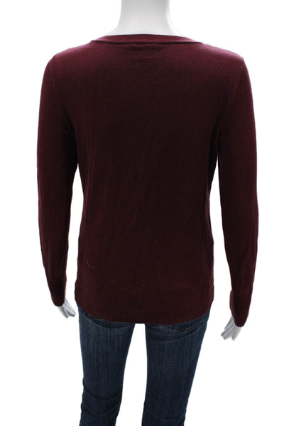 Talbots Unisex Pullover Sweater Red Long Sleeve Round Neck Size XS