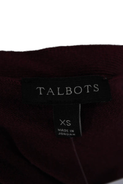 Talbots Unisex Pullover Sweater Red Long Sleeve Round Neck Size XS