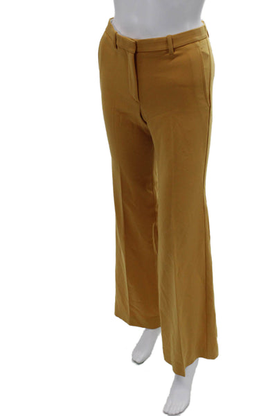 Theory Womens Dress Pants Tan Hook & Eye 32 Inseam Size 0