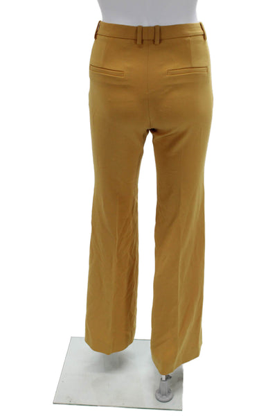 Theory Womens Dress Pants Tan Hook & Eye 32 Inseam Size 0
