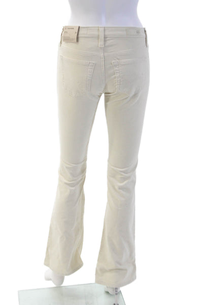 AG Adriano Goldschmied Womens Beige Low Rise Jeans 30 Inseam Size 24