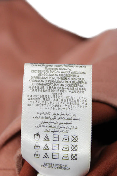 BCBGMAXAZRIA Women Bodycon Sheath Dress Brown Sleeveless Round Neck Size 2XS