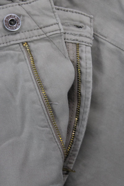 AG Adriano Goldschmied Mens Chino Khakis Beige Cropped Ankle Button Size 34