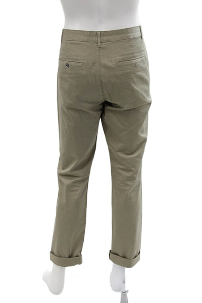 Psycho Bunny Mens Chinos Beige Cotton Blend Skull Size 33