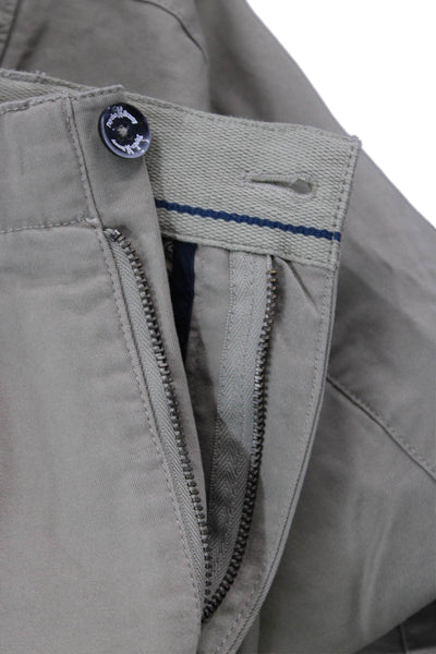 Psycho Bunny Mens Chinos Beige Cotton Blend Skull Size 33