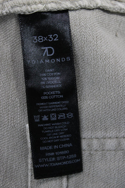 7 Diamonds Mens Beige Chinos Big Tall Size 38