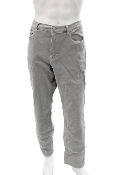 7 Diamonds Mens Gray Chino Khakis Big Tall Button Fly Size 38