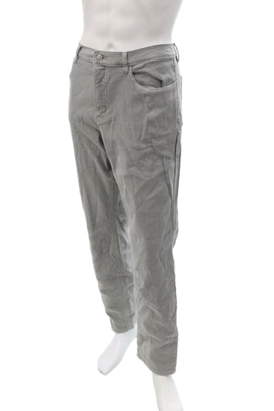 7 Diamonds Mens Gray Chino Khakis Big Tall Button Fly Size 38