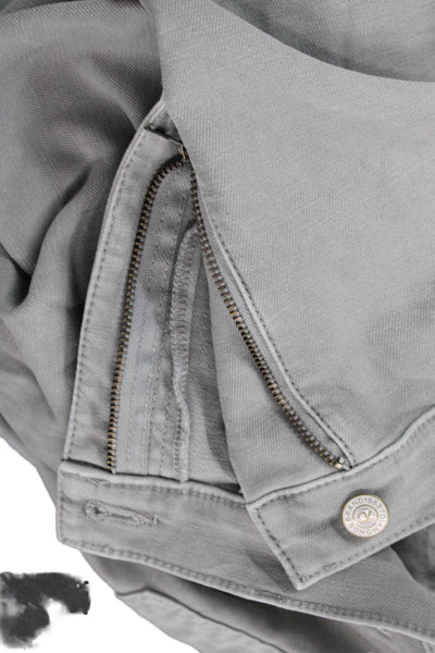 7 Diamonds Mens Gray Chino Khakis Big Tall Button Fly Size 38
