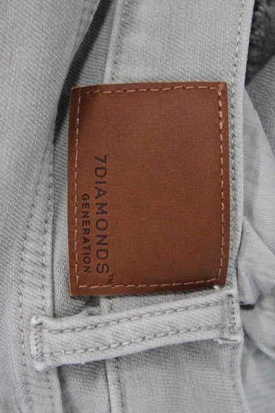 7 Diamonds Mens Gray Chino Khakis Big Tall Button Fly Size 38