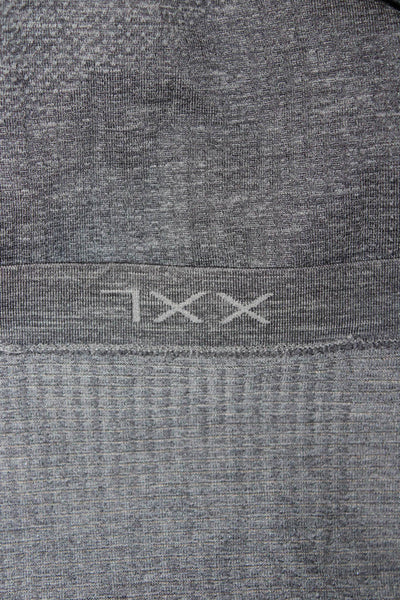 Lululemon Mens Dark Gray Crew Neck Short Sleeve Poly Spandex T-Shirt Size 2XL