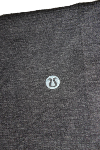 Lululemon Mens Dark Gray Crew Neck Short Sleeve Poly Spandex T-Shirt Size 2XL