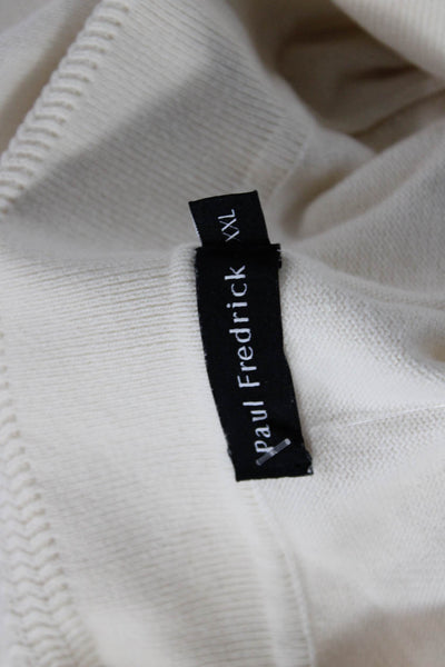 Paul Fredrick Mens Cotton Collar Short Sleeve Polo Shirt White Size XXL