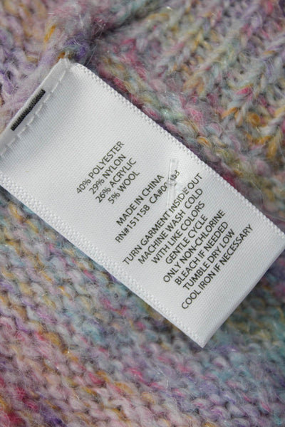 525 Unisex Cardigan Light Blue V Neck Long Sleeve Size XS