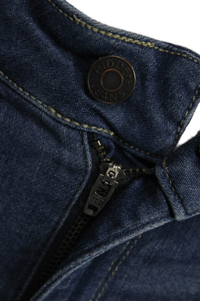 Hidden Women Ankle Skinny Jeans Dark Blue Mid Rise Grunge Size 27