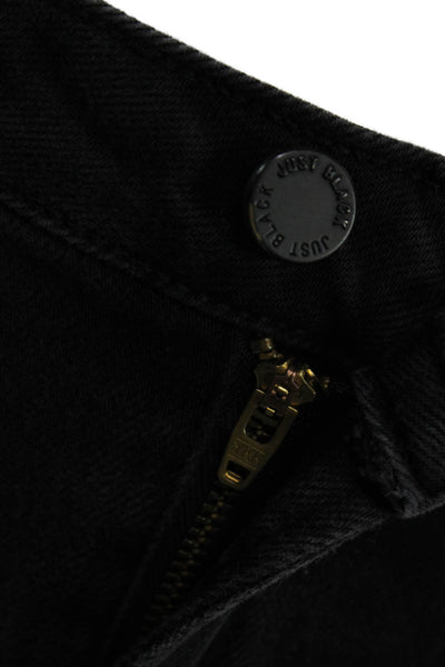 Just Black Denim Women Ankle Skinny Black Mid-Rise Jeans Size 27