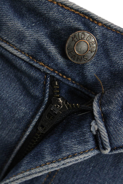 Hidden Womens Ankle Cropped Mid Rise Blue Jeans Size 27
