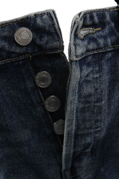 Vervet Womens Boyfriend Cropped Jeans Blue Mid Rise Inseam 28 Size 27