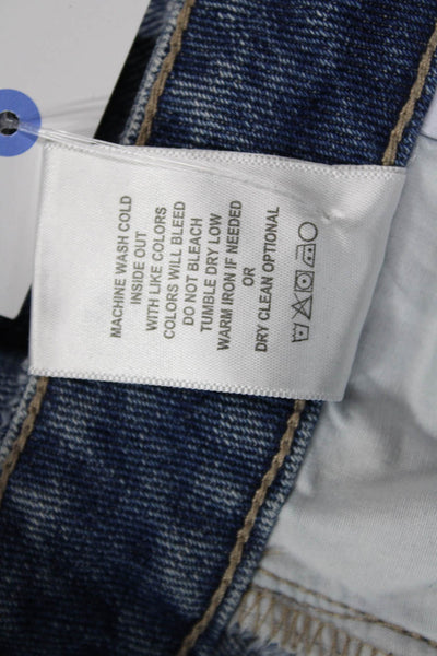 Vervet Womens Boyfriend Cropped Jeans Blue Mid Rise Inseam 28 Size 27