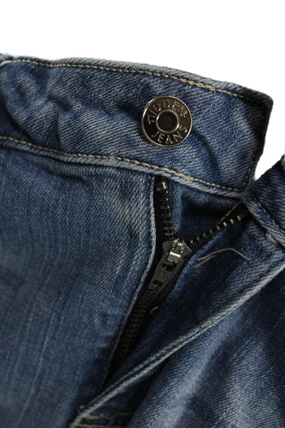 Hidden Jeans Womens Boyfriend Cropped Jeans Blue Mid Rise 100% Cotton Size 29