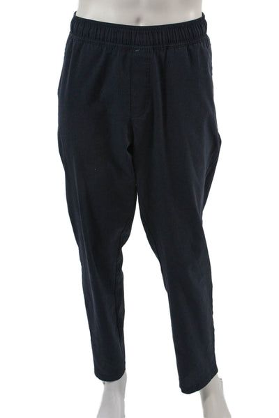 Tommy John Mens Sweatpants Dark Blue Zip Polyester Spandex Size L
