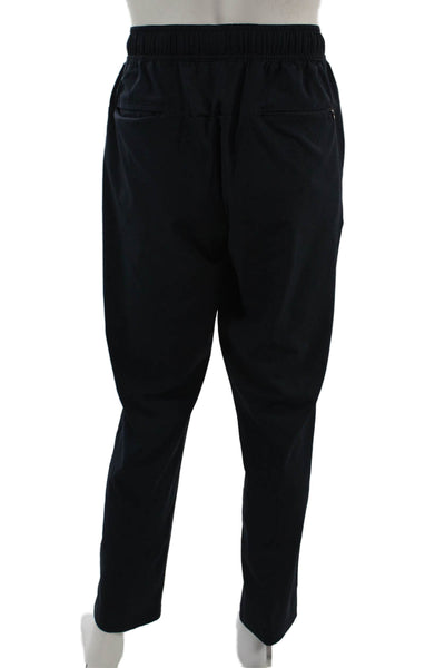 Tommy John Mens Sweatpants Dark Blue Zip Polyester Spandex Size L