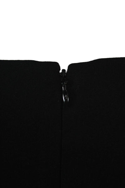 Calvin Klein Women Sheath Pencil Dress Black Square Neck Knee Length Size 8