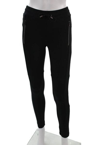 Heroine Sport Women Jogger Pants Black 90%Poly 10%Spandex Drawstring Size S