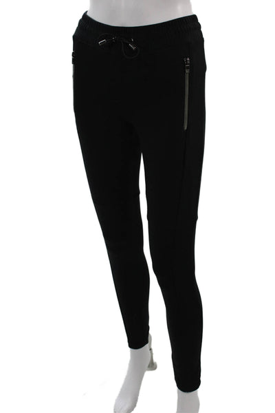 Heroine Sport Women Jogger Pants Black 90%Poly 10%Spandex Drawstring Size S