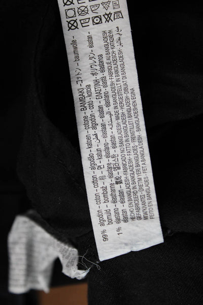 Zara Women Ankle Skinny Black Cotton Elastane Jeans Size 6