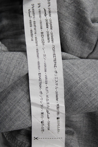 Zara Unisex Cropped Dress Pants Gray Zip Solid Size M