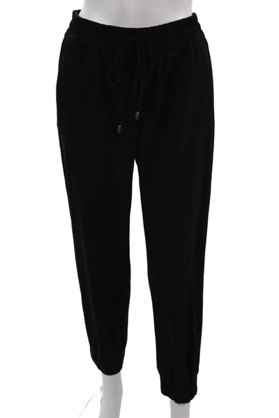 Zara Unisex Jogger Sweatpants Black Drawstring Size M