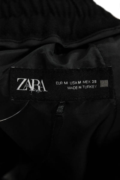 Zara Unisex Jogger Sweatpants Black Drawstring Size M