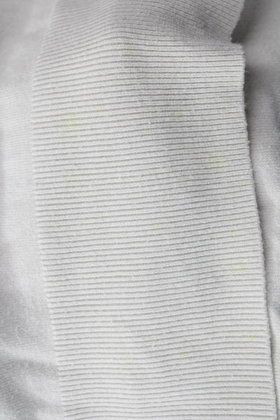 Zara Unisex White Crew Neck Pullover Sweater Long Sleeve Size M